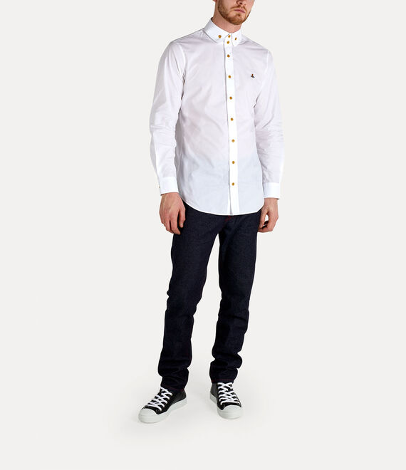 Vivienne Westwood Two Button Krall Shirt in white